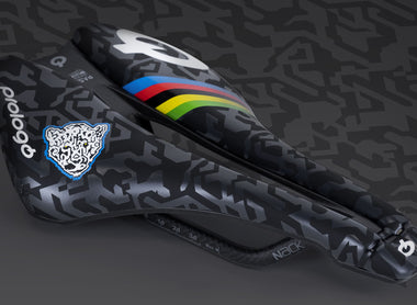 A unique custom saddle and bike forged by Prologo and BMC, specially designed for the MTB world champion Pauline Ferrand Prevot