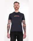 T Shirt Grey colorful logo