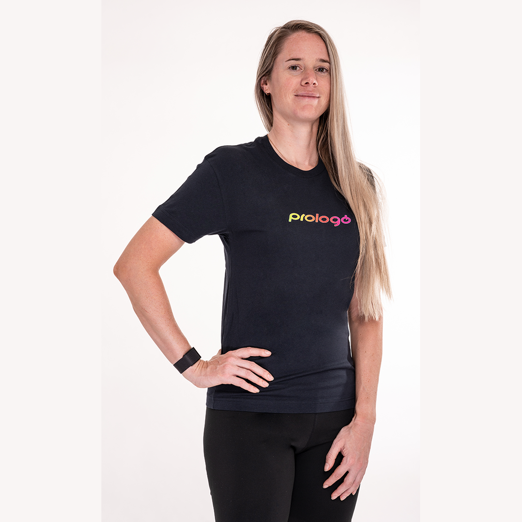 T Shirt Grey colorful logo